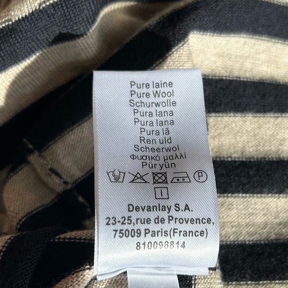 Lacoste Merino Wool Striped Turtleneck 36 (US XS) - Picture 10 of 12